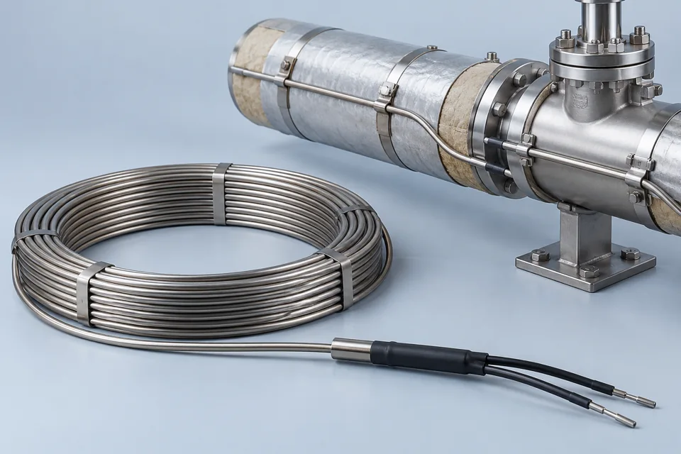 Concept illustration: Mineral-insulated (MI) heating cable